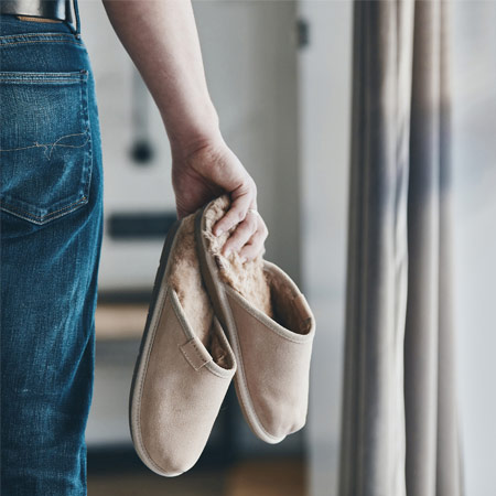 Zapatillas Highlander, zapatillas de piel,